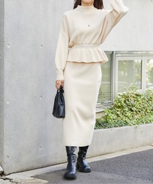 FREE'S MART | ハイネックリブニットセットアップ(ワンピース)