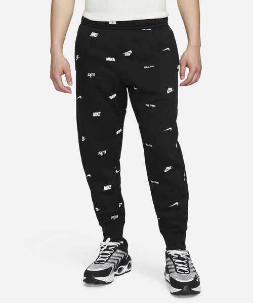 NIKE（ナイキ）の「《セットアップ対応商品》ナイキ クラブ フリース メンズ ブラッシュバック オールオーバー プリント ジョガー / Nike Club Fleece Men's Brushed-Back Allover Print Joggers＜S-2XL 展開＞（その他パンツ・メンズ・カモフラージュ/ブラック・S/2XL/XL/L/M）」の2枚目の写真