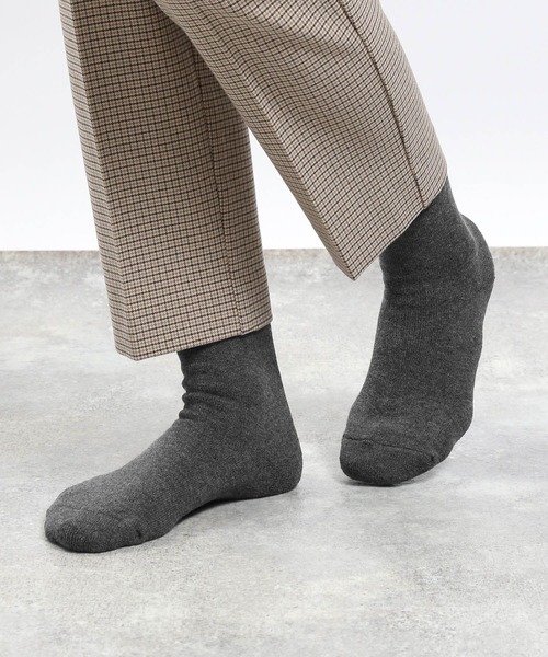 GLOBAL WORK Smile Seed Store（グローバルワーク スマイルシードストア）の「あたたか裏パイルハーフ/979583（ソックス/靴下・レディース・オフホワイト/サックスブルー/ブラック/ダークグレー・FREE）」の3枚目の写真