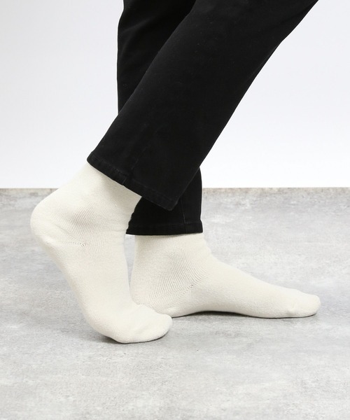 GLOBAL WORK Smile Seed Store（グローバルワーク スマイルシードストア）の「あたたか裏パイルハーフ/979583（ソックス/靴下・レディース・オフホワイト/サックスブルー/ブラック/ダークグレー・FREE）」の18枚目の写真