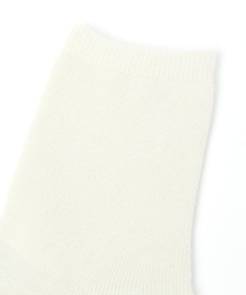 GLOBAL WORK Smile Seed Store（グローバルワーク スマイルシードストア）の「あたたか裏パイルハーフ/979583（ソックス/靴下・レディース・オフホワイト/サックスブルー/ブラック/ダークグレー・FREE）」の5枚目の写真