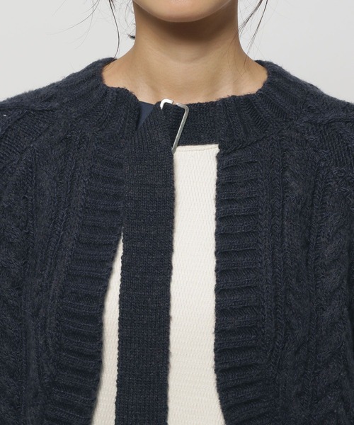 niko and...(ニコアンド)の「2WAYケーブルボレロカーディガン(カーディガン/ボレロ・レディース・ネイビー/アイボリー/グレー・FREE)」の18枚目の写真