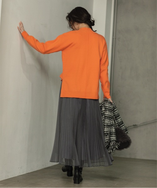 OPAQUE.CLIP(オペークドットクリップ)の「◆≪通勤・セレモニー対応≫ チュールプリーツフレアスカート【洗濯機洗い可】(スカート・レディース・ネイビー/チャコールグレー/ライトベージュ・36/42/38/40)」の18枚目の写真