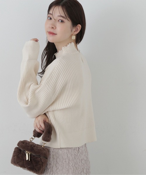 PROPORTION BODY DRESSING（プロポーションボディドレッシング）の「タートルパールニット / 1214170901（ニット/セーター・レディース・グレー/ピンク/ホワイト系その他・FREE）」の4枚目の写真