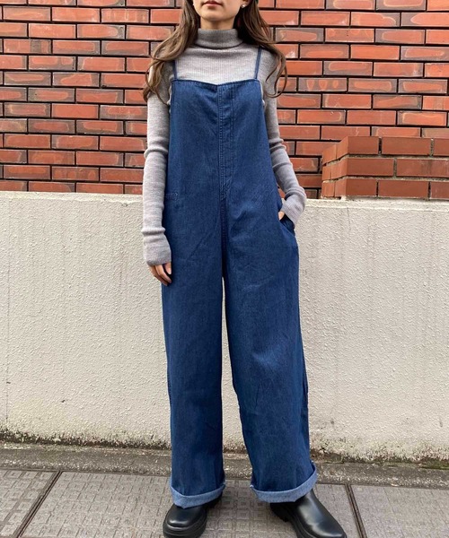 NANEA(ナネア)の「バックリボンインディゴデニムサロペット(サロペット/オーバーオール・レディース・インディゴブルー・SMALL/MEDIUM/LARGE)」の10枚目の写真