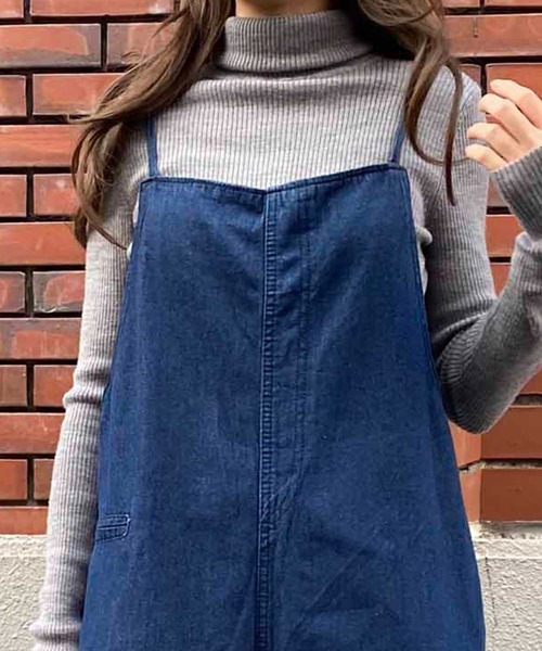 NANEA(ナネア)の「バックリボンインディゴデニムサロペット(サロペット/オーバーオール・レディース・インディゴブルー・SMALL/MEDIUM/LARGE)」の2枚目の写真