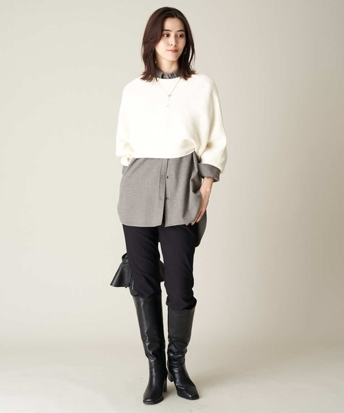 a.v.v(アーヴェヴェ)の「バックストレッチロングブーツ(ブーツ・レディース・ブラック・22.5/24.5/23.5)」の4枚目の写真