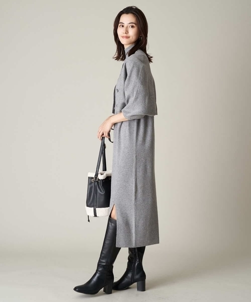 a.v.v(アーヴェヴェ)の「バックストレッチロングブーツ(ブーツ・レディース・ブラック・22.5/24.5/23.5)」の6枚目の写真