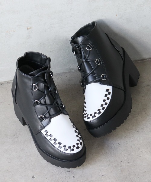 【セール】軽量厚底 8cmハイヒールブーツ（ブーツ）｜LOVEHUNTER（ラブハンター）