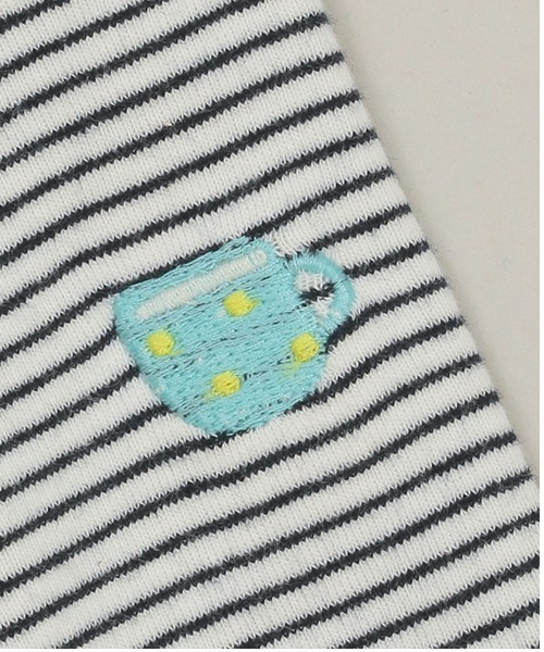 baby cheer(ベイビーチアー)の「クロワッサンサロペット&ボディスーツSET(ロンパース・キッズ・サックスブルー/キナリ・70-80cm)」の14枚目の写真