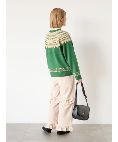 ehka sopo（エヘカソポ）の「コーデュロイフリルパンツ（その他パンツ・レディース・ブラック/グレー/キナリ・F）」の20枚目の写真