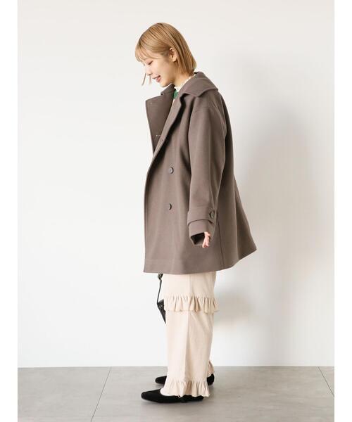 ehka sopo（エヘカソポ）の「コーデュロイフリルパンツ（その他パンツ・レディース・ブラック/グレー/キナリ・F）」の8枚目の写真