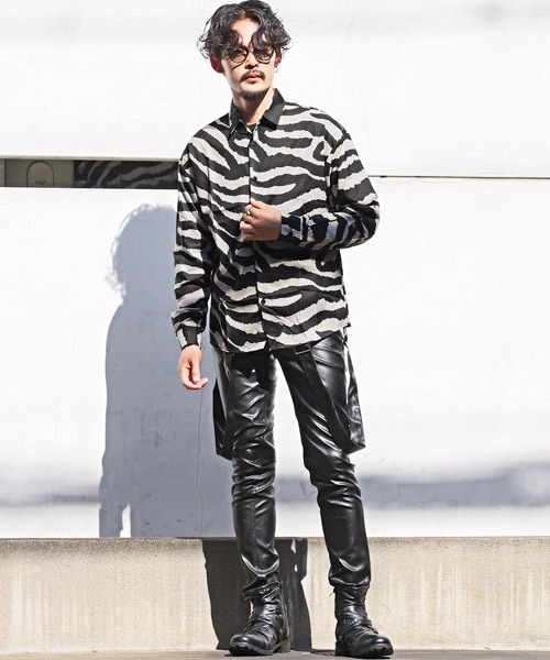 LUXSTYLE(ラグスタイル)の「総柄長袖シャツ(シャツ/ブラウス・メンズ・E/D/A/B/C/F・M/L)」の10枚目の写真