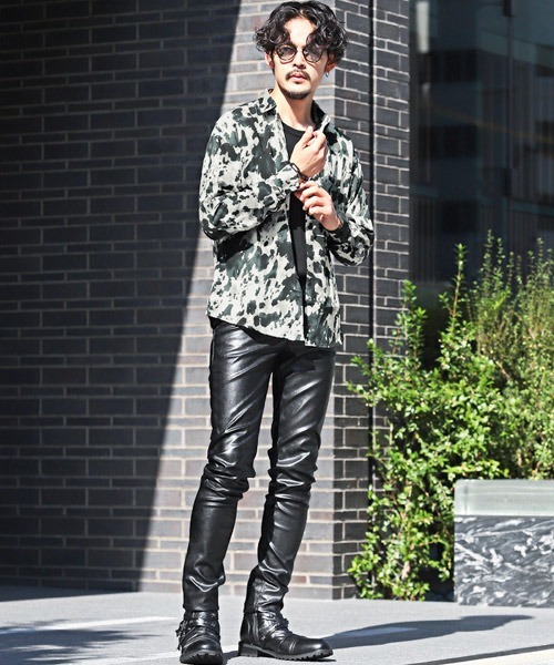 LUXSTYLE(ラグスタイル)の「総柄長袖シャツ(シャツ/ブラウス・メンズ・E/D/A/B/C/F・M/L)」の11枚目の写真