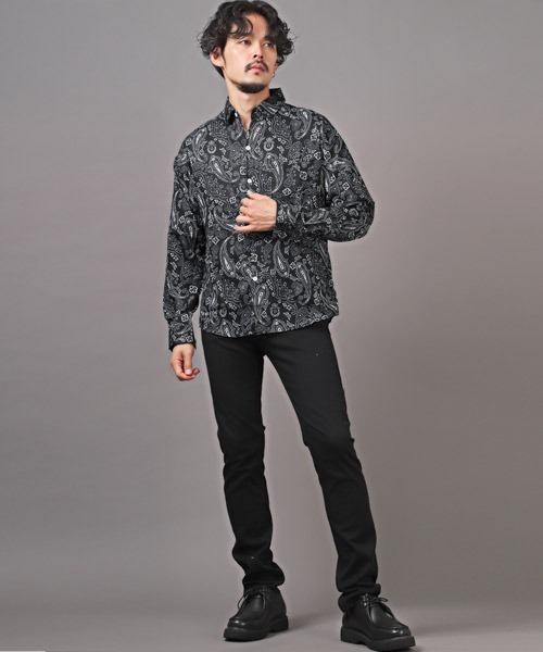 LUXSTYLE(ラグスタイル)の「総柄長袖シャツ(シャツ/ブラウス・メンズ・E/D/A/B/C/F・M/L)」の12枚目の写真