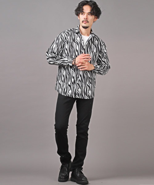 LUXSTYLE(ラグスタイル)の「総柄長袖シャツ(シャツ/ブラウス・メンズ・E/D/A/B/C/F・M/L)」の14枚目の写真