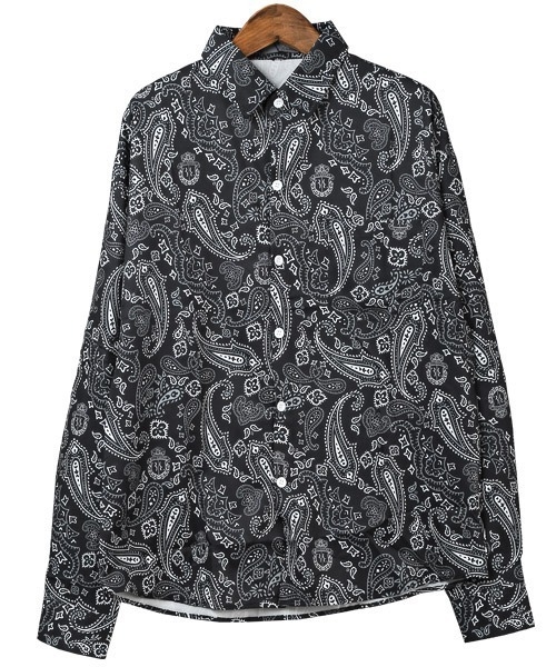 LUXSTYLE(ラグスタイル)の「総柄長袖シャツ(シャツ/ブラウス・メンズ・E/D/A/B/C/F・M/L)」の18枚目の写真