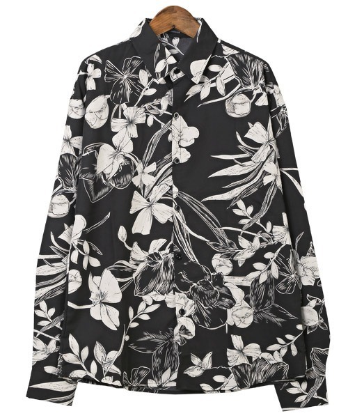 LUXSTYLE(ラグスタイル)の「総柄長袖シャツ(シャツ/ブラウス・メンズ・E/D/A/B/C/F・M/L)」の19枚目の写真