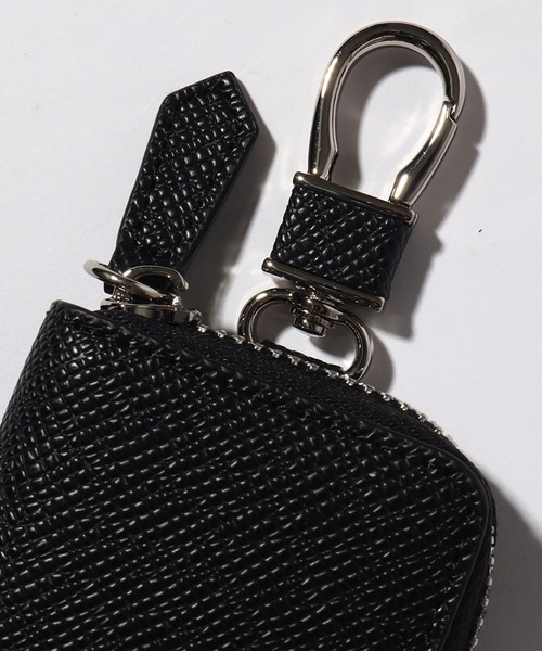 BEVERLY HILLS POLO CLUB（ビバリーヒルズポロクラブ）の「【Beverly Hills Polo Club/ビバリーヒルズポロクラブ】本革 タイガレザー ラウンドファスナーキーケース（キーケース/キーアクセサリー・メンズ・ブラック・FREE）」の8枚目の写真