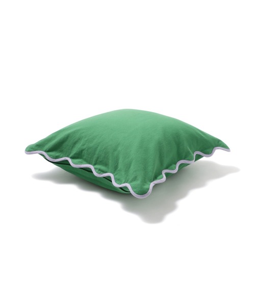 Francfranc(フランフラン)の「バイカラーウェーブ クッションカバー 450×450 グリーン (042)(クッション/クッションカバー・レディース・グリーン・FREE)」の6枚目の写真