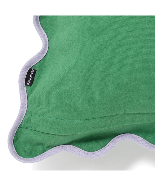 Francfranc(フランフラン)の「バイカラーウェーブ クッションカバー 450×450 グリーン (042)(クッション/クッションカバー・レディース・グリーン・FREE)」の3枚目の写真