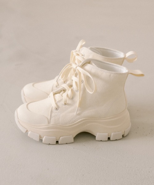 OLIVE des OLIVE（オリーブデオリーブ）の「【S/M/Lサイズ展開】ハイカットスニーカー　1041130030（スニーカー・レディース・ブラック/オフホワイト/ブラック系その他・SMALL/MEDIUM/LARGE）」の20枚目の写真