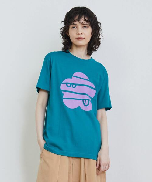 FRAPBOIS(フラボア)の「パークマークT(Tシャツ/カットソー・レディース・ブラック/エメラルド/ネイビー/イエロー/ホワイト・2/1)」の3枚目の写真