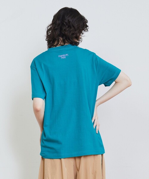FRAPBOIS(フラボア)の「パークマークT(Tシャツ/カットソー・レディース・ブラック/エメラルド/ネイビー/イエロー/ホワイト・2/1)」の7枚目の写真