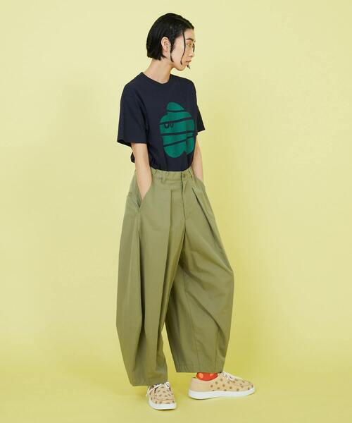 FRAPBOIS（フラボア）の「パークマークT（Tシャツ/カットソー・レディース・ブラック/エメラルド/ネイビー/イエロー/ホワイト・2/1）」の8枚目の写真