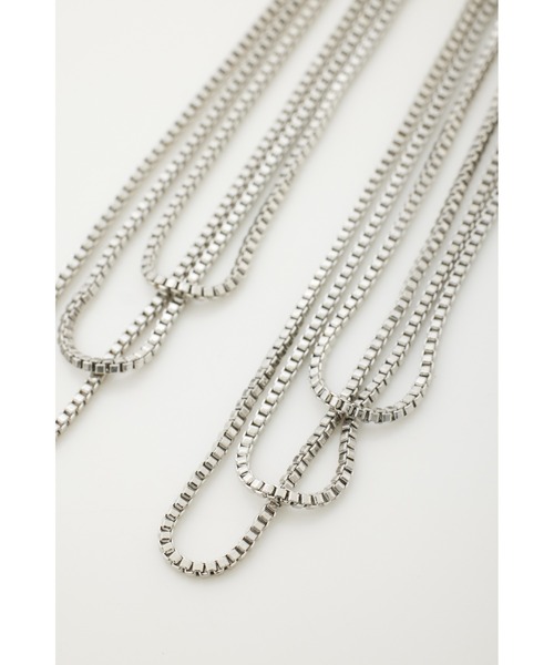 SLY(スライ)の「TRIPLE CHAIN P/EARRING トリプル チェーン ピアス(ピアス(両耳用)・レディース・ゴールド/シルバー・FREE)」の10枚目の写真