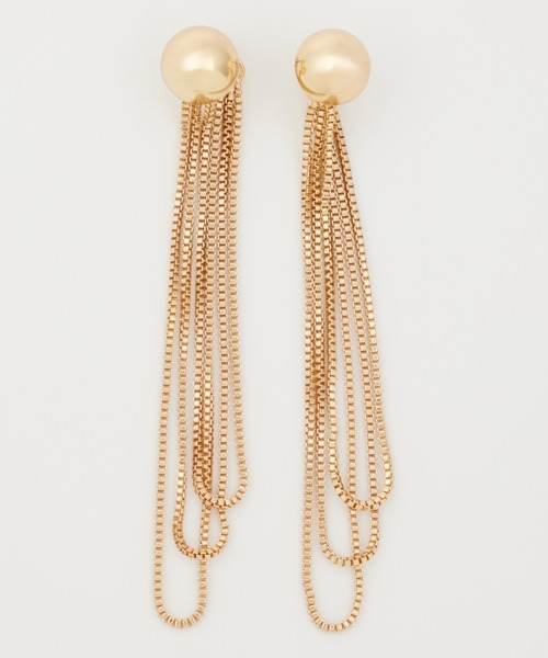 SLY(スライ)の「TRIPLE CHAIN P/EARRING トリプル チェーン ピアス(ピアス(両耳用)・レディース・ゴールド/シルバー・FREE)」の11枚目の写真