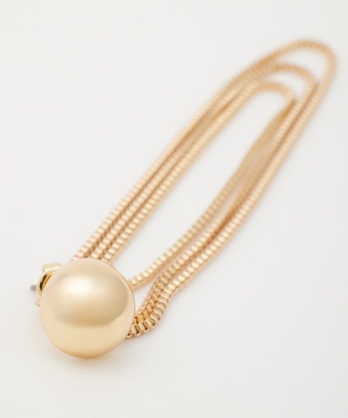 SLY(スライ)の「TRIPLE CHAIN P/EARRING トリプル チェーン ピアス(ピアス(両耳用)・レディース・ゴールド/シルバー・FREE)」の15枚目の写真