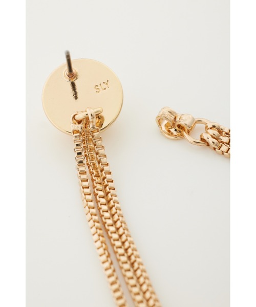 SLY(スライ)の「TRIPLE CHAIN P/EARRING トリプル チェーン ピアス(ピアス(両耳用)・レディース・ゴールド/シルバー・FREE)」の17枚目の写真