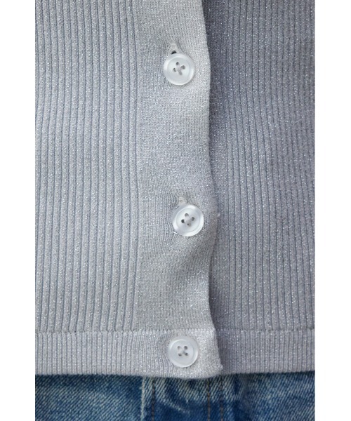 AZUL by moussy(アズールバイマウジー)の「ラメニットビスチェ(ベスト・レディース・ブラック/シルバー/ミント・FREE)」の21枚目の写真