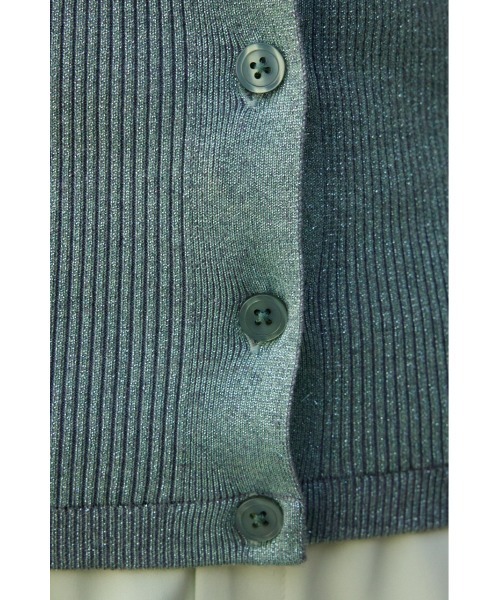 AZUL by moussy(アズールバイマウジー)の「ラメニットビスチェ(ベスト・レディース・ブラック/シルバー/ミント・FREE)」の12枚目の写真