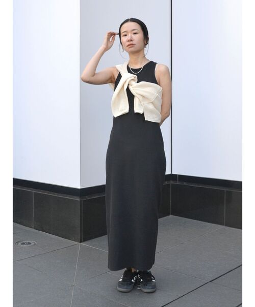 Ungrid（アングリッド）の「ショートメッシュロングスリーブTee（Tシャツ/カットソー・レディース・アイボリー/チャコールグレー・FREE）」の10枚目の写真