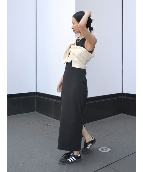 Ungrid（アングリッド）の「ショートメッシュロングスリーブTee（Tシャツ/カットソー・レディース・アイボリー/チャコールグレー・FREE）」の7枚目の写真