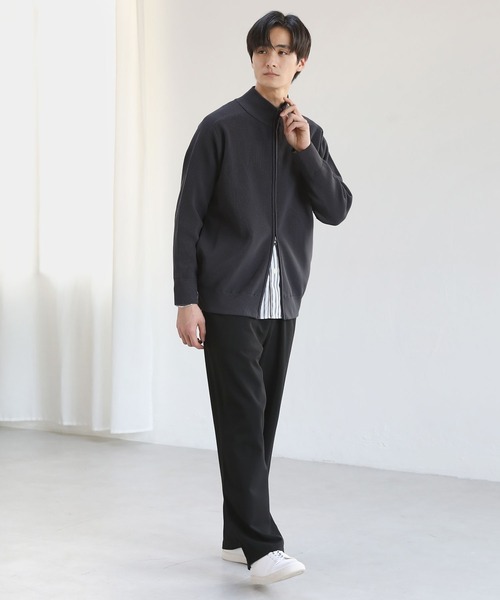 LIL VENDARS（リルヴェンダース）の「4wayストレッチドライバーズニット（ニット/セーター・メンズ・ブラック/ブルーグレー/グレイッシュベージュ/グレー/チャコール・L/M/S/XL）」の12枚目の写真