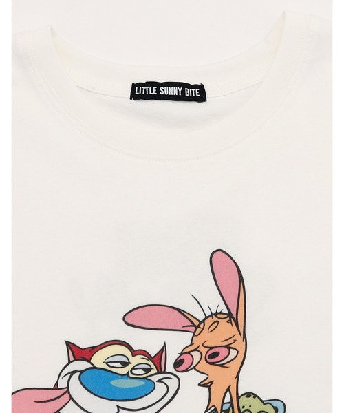 【セール】『Little sunny bite』Ren & Stimpy tee（Tシャツ/カットソー）｜Little sunny bite（リトルサニーバイト） loanandbanking.com