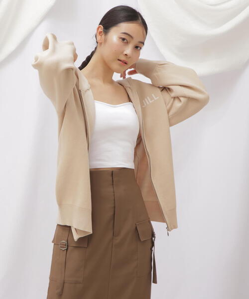JILL by JILL STUART(ジルバイジルスチュアート)の「◇ニットフーディーパーカー(ニット/セーター・レディース・グレー系その他/ベージュ・FREE)」の15枚目の写真
