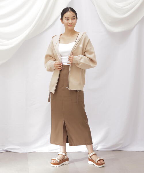 JILL by JILL STUART(ジルバイジルスチュアート)の「◇ニットフーディーパーカー(ニット/セーター・レディース・グレー系その他/ベージュ・FREE)」の16枚目の写真
