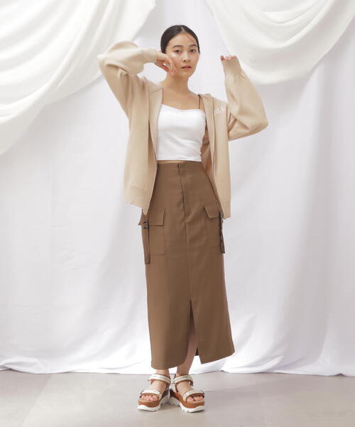 JILL by JILL STUART(ジルバイジルスチュアート)の「◇ニットフーディーパーカー(ニット/セーター・レディース・グレー系その他/ベージュ・FREE)」の18枚目の写真