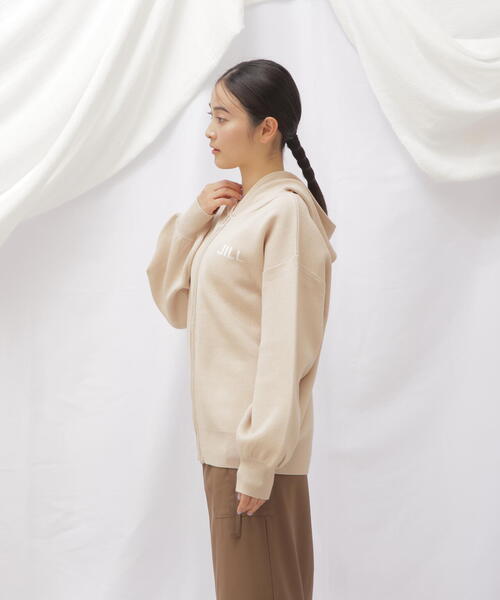 JILL by JILL STUART(ジルバイジルスチュアート)の「◇ニットフーディーパーカー(ニット/セーター・レディース・グレー系その他/ベージュ・FREE)」の19枚目の写真