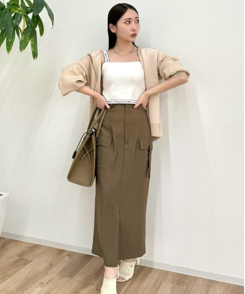 JILL by JILL STUART(ジルバイジルスチュアート)の「◇ニットフーディーパーカー(ニット/セーター・レディース・グレー系その他/ベージュ・FREE)」の3枚目の写真