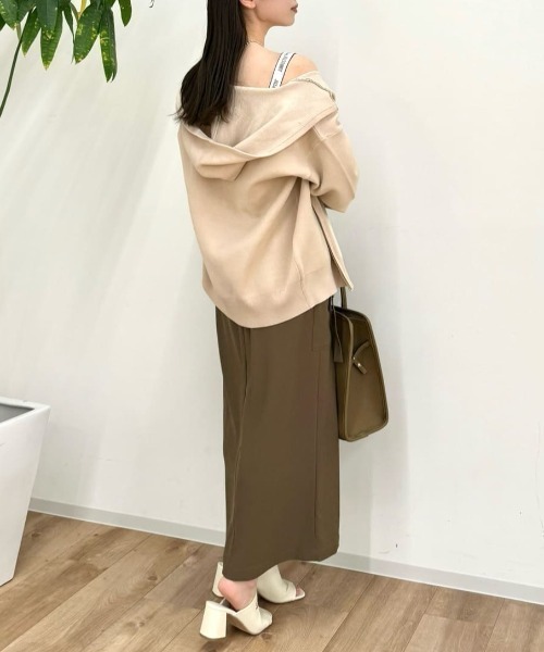 JILL by JILL STUART(ジルバイジルスチュアート)の「◇ニットフーディーパーカー(ニット/セーター・レディース・グレー系その他/ベージュ・FREE)」の5枚目の写真