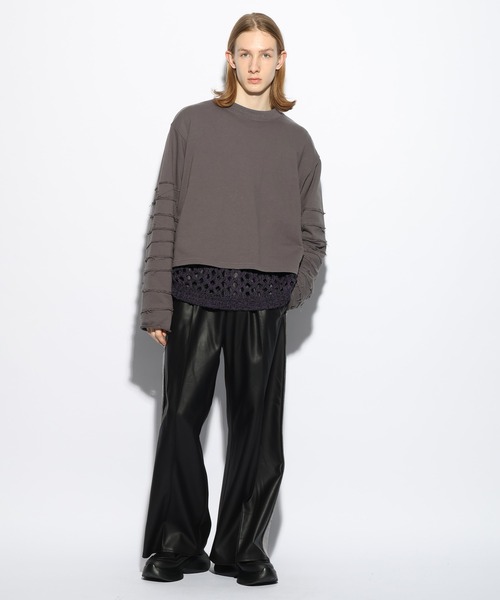 HARE（ハレ）の「ボリュームアームショートスウェット(HARE)（スウェット・メンズ・ブルー/グレー/ブラック・FREE）」の8枚目の写真