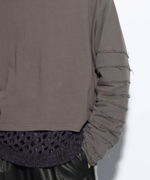 HARE（ハレ）の「ボリュームアームショートスウェット(HARE)（スウェット・メンズ・ブルー/グレー/ブラック・FREE）」の10枚目の写真