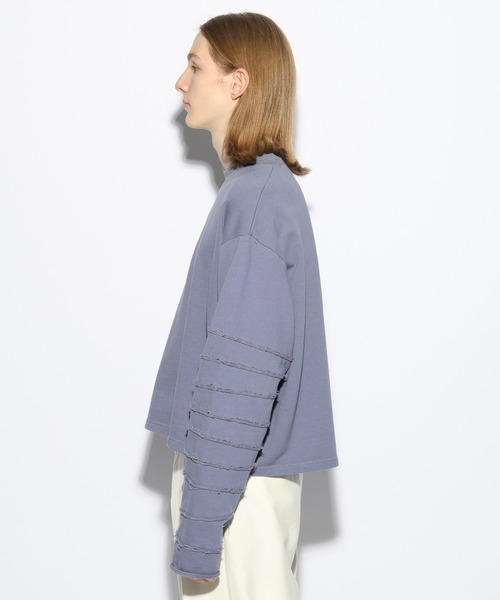 HARE（ハレ）の「ボリュームアームショートスウェット(HARE)（スウェット・メンズ・ブルー/グレー/ブラック・FREE）」の15枚目の写真