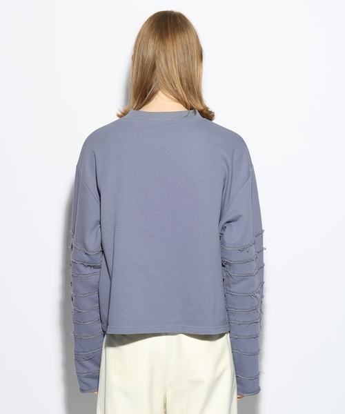 HARE（ハレ）の「ボリュームアームショートスウェット(HARE)（スウェット・メンズ・ブルー/グレー/ブラック・FREE）」の16枚目の写真