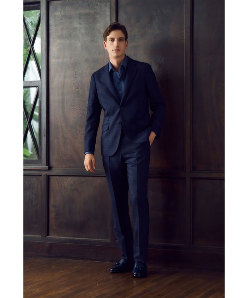 MEN'S BIGI（メンズビギ）の「【ACTIVE TAILOR】ホップサックチェックジャケット（テーラードジャケット・メンズ・ネイビー/グレー・01/02/03/04）」の4枚目の写真